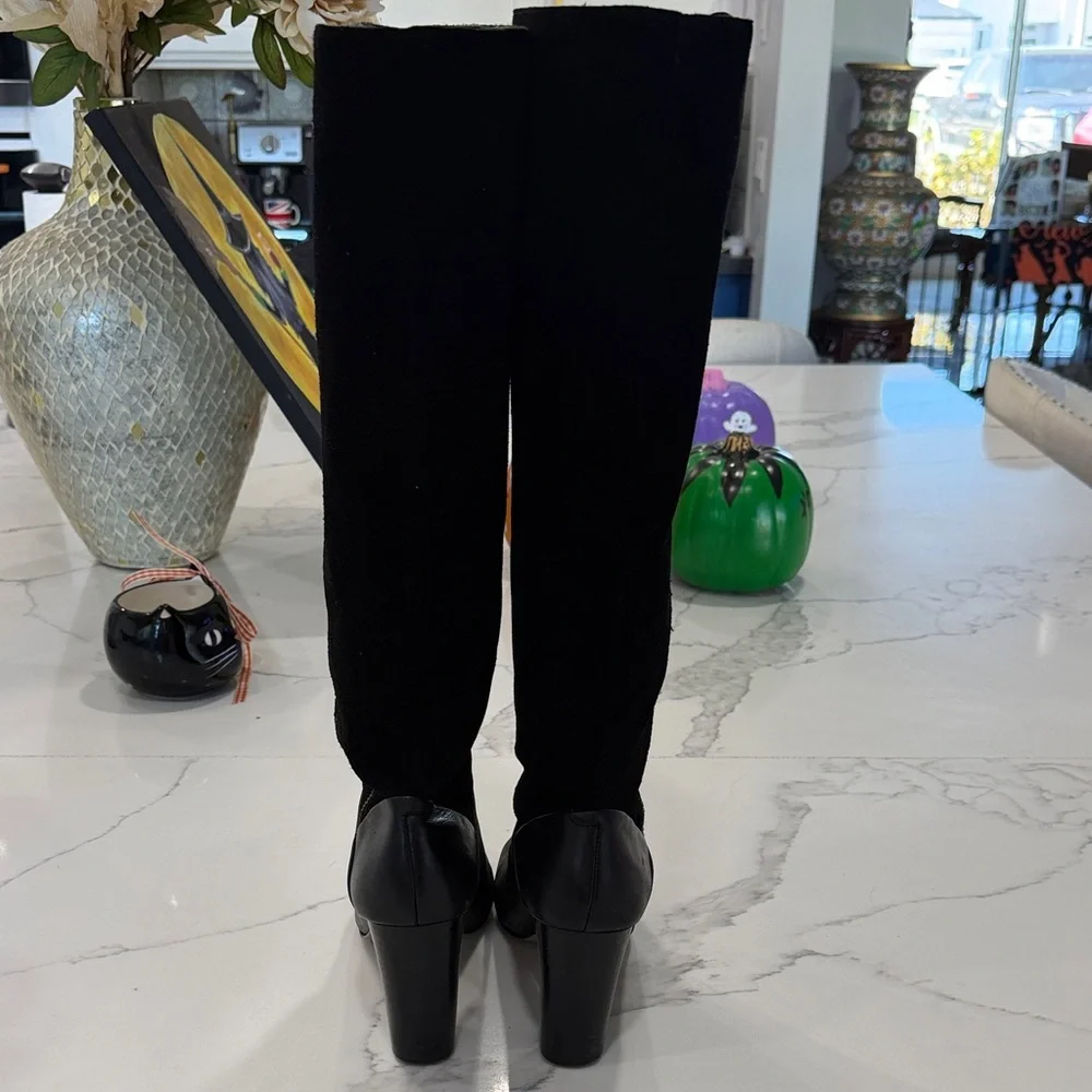 Elliot Lucca‎ Elegant Black Over the Knee Women's Boots